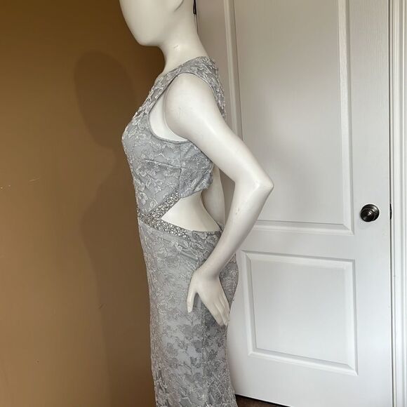 Grey long dress /Size L - Picture 6 of 12